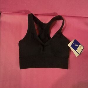Women's Black Racerback Sports Bra